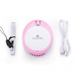 Ventilator Porta Fan pentru extensii gene false sau lac de unghii cu Oglinda, Pink Ventilator Porta Fan pentru extensii gene false sau lac de unghii cu Oglinda, Pink